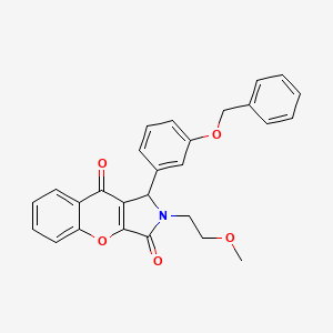 1-[3-(Benzyloxy)phenyl]-2-(2-methoxyethyl)-1,2-dihydrochromeno[2,3-c]pyrrole-3,9-dione