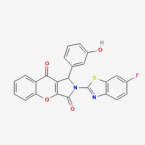 2-(6-Fluoro-1,3-benzothiazol-2-yl)-1-(3-hydroxyphenyl)-1,2-dihydrochromeno[2,3-c]pyrrole-3,9-dione