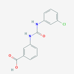 3-{[(3-Chlorophenyl)carbamoyl]amino}benzoic acid