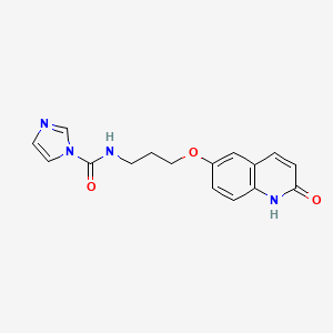 N-{3-[(2-oxo-1,2-dihydroquinolin-6-yl)oxy]propyl}-1H-imidazole-1-carboxamide