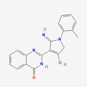 2-[2-amino-1-(2-methylphenyl)-4-oxo-4,5-dihydro-1H-pyrrol-3-yl]quinazolin-4(3H)-one