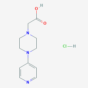 molecular formula C11H16ClN3O2 B15390417 2-[4-(4-Pyridyl)piperazin-1-yl]acetic acid;hydrochloride 