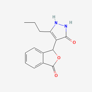 3-(5-hydroxy-3-propyl-1H-pyrazol-4-yl)-2-benzofuran-1(3H)-one