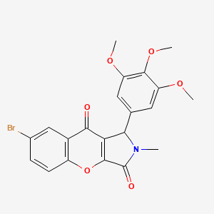 7-Bromo-2-methyl-1-(3,4,5-trimethoxyphenyl)-1,2-dihydrochromeno[2,3-c]pyrrole-3,9-dione