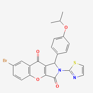 7-Bromo-1-[4-(propan-2-yloxy)phenyl]-2-(1,3-thiazol-2-yl)-1,2-dihydrochromeno[2,3-c]pyrrole-3,9-dione