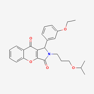 1-(3-Ethoxyphenyl)-2-[3-(propan-2-yloxy)propyl]-1,2-dihydrochromeno[2,3-c]pyrrole-3,9-dione