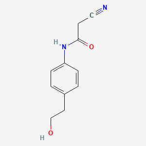 2-cyano-N-[4-(2-hydroxyethyl)phenyl]acetamide