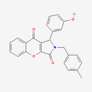 1-(3-Hydroxyphenyl)-2-(4-methylbenzyl)-1,2-dihydrochromeno[2,3-c]pyrrole-3,9-dione