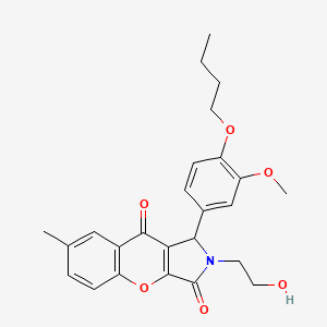 1-(4-Butoxy-3-methoxyphenyl)-2-(2-hydroxyethyl)-7-methyl-1,2-dihydrochromeno[2,3-c]pyrrole-3,9-dione