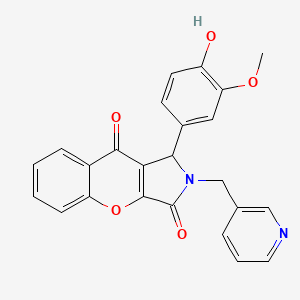 1-(4-Hydroxy-3-methoxyphenyl)-2-(pyridin-3-ylmethyl)-1,2-dihydrochromeno[2,3-c]pyrrole-3,9-dione