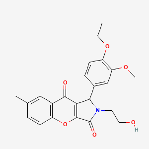 1-(4-Ethoxy-3-methoxyphenyl)-2-(2-hydroxyethyl)-7-methyl-1,2-dihydrochromeno[2,3-c]pyrrole-3,9-dione