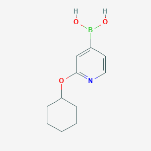 molecular formula C11H16BNO3 B15390638 (2-(Cyclohexyloxy)pyridin-4-yl)boronic acid 