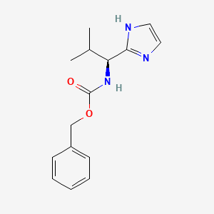 benzyl N-[(1S)-1-(1H-imidazol-2-yl)-2-methylpropyl]carbamate