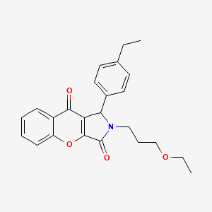 2-(3-Ethoxypropyl)-1-(4-ethylphenyl)-1,2-dihydrochromeno[2,3-c]pyrrole-3,9-dione