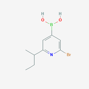 (2-Bromo-6-(sec-butyl)pyridin-4-yl)boronic acid