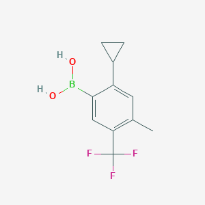 (2-Cyclopropyl-4-methyl-5-(trifluoromethyl)phenyl)boronic acid