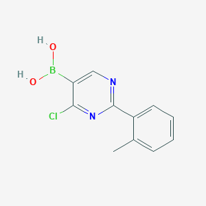 molecular formula C11H10BClN2O2 B15390810 (4-Chloro-2-(o-tolyl)pyrimidin-5-yl)boronic acid 