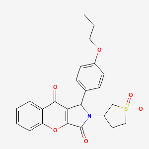 2-(1,1-Dioxidotetrahydrothiophen-3-yl)-1-(4-propoxyphenyl)-1,2-dihydrochromeno[2,3-c]pyrrole-3,9-dione