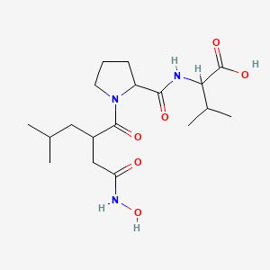 2-[[1-[2-[2-(Hydroxyamino)-2-oxoethyl]-4-methylpentanoyl]pyrrolidine-2-carbonyl]amino]-3-methylbutanoic acid