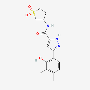 N-(1,1-dioxidotetrahydrothiophen-3-yl)-5-(2-hydroxy-3,4-dimethylphenyl)-1H-pyrazole-3-carboxamide