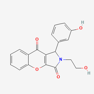 2-(2-Hydroxyethyl)-1-(3-hydroxyphenyl)-1,2-dihydrochromeno[2,3-c]pyrrole-3,9-dione