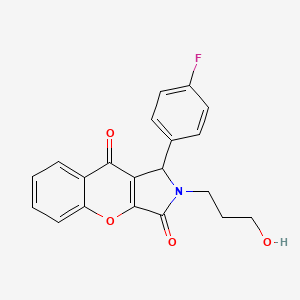 1-(4-Fluorophenyl)-2-(3-hydroxypropyl)-1,2-dihydrochromeno[2,3-c]pyrrole-3,9-dione