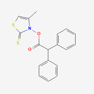 3-[(Diphenylacetyl)oxy]-4-methyl-1,3-thiazole-2(3H)-thione