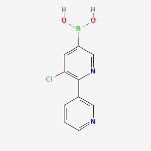 (3-Chloro-[2,3'-bipyridin]-5-yl)boronic acid