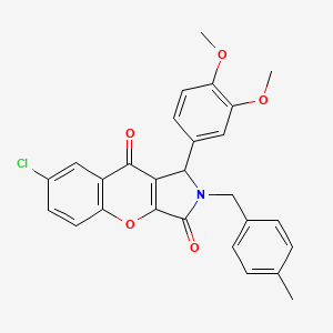 7-Chloro-1-(3,4-dimethoxyphenyl)-2-(4-methylbenzyl)-1,2-dihydrochromeno[2,3-c]pyrrole-3,9-dione