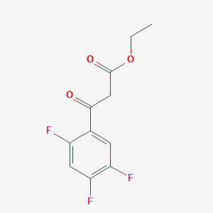molecular formula C11H9F3O3 B153913 2,4,5-三氟苯甲酰乙酸乙酯 CAS No. 98349-24-7