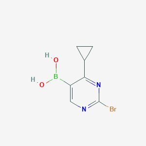 (2-Bromo-4-cyclopropylpyrimidin-5-yl)boronic acid