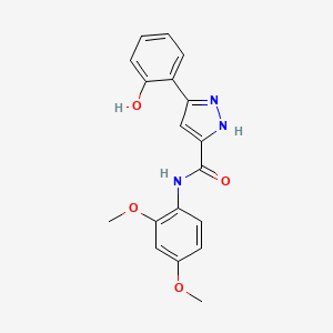 N-(2,4-dimethoxyphenyl)-3-(2-hydroxyphenyl)-1H-pyrazole-5-carboxamide