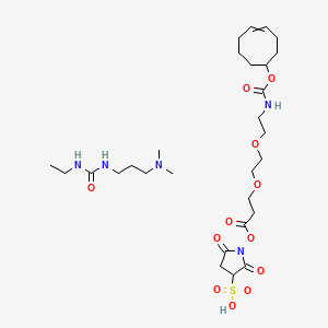 1-[(3-{2-[2-({[(4Z)-cyclooct-4-en-1-yloxy]carbonyl}amino)ethoxy]ethoxy}propanoyl)oxy]-2,5-dioxopyrrolidine-3-sulfonic acid; 1-[3-(dimethylamino)propyl]-3-ethylurea