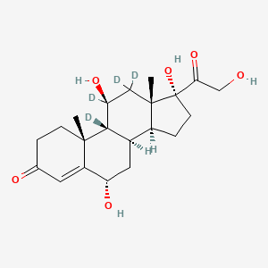 molecular formula C21H30O6 B15391344 6beta-HydroxyCortisol-d4 