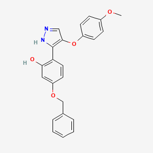 5-(benzyloxy)-2-[4-(4-methoxyphenoxy)-1H-pyrazol-3-yl]phenol