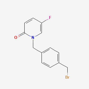 1-[[4-(Bromomethyl)phenyl]methyl]-5-fluoro-2(1H)-pyridinone