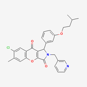 7-Chloro-6-methyl-1-[3-(3-methylbutoxy)phenyl]-2-(pyridin-3-ylmethyl)-1,2-dihydrochromeno[2,3-c]pyrrole-3,9-dione