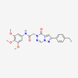 2-(2-(4-ethylphenyl)-4-oxopyrazolo[1,5-d][1,2,4]triazin-5(4H)-yl)-N-(3,4,5-trimethoxyphenyl)acetamide