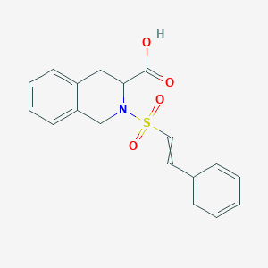 2-[(E)-2-phenylethenesulfonyl]-1,2,3,4-tetrahydroisoquinoline-3-carboxylic acid