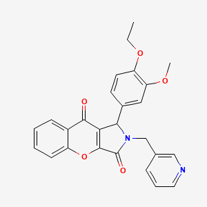 1-(4-Ethoxy-3-methoxyphenyl)-2-(pyridin-3-ylmethyl)-1,2-dihydrochromeno[2,3-c]pyrrole-3,9-dione