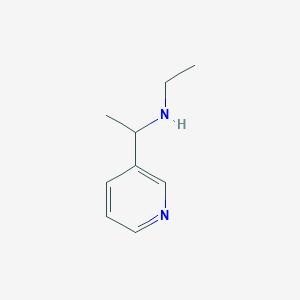 molecular formula C9H14N2 B153917 N-Ethyl-1-(pyridin-3-yl)ethan-1-amine CAS No. 130343-03-2