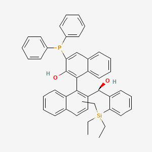 3-(Diphenylphosphino)-2'-((R)-hydroxy(2-(triethylsilyl)phenyl)methyl)-[1,1'-binaphthalen]-2-ol