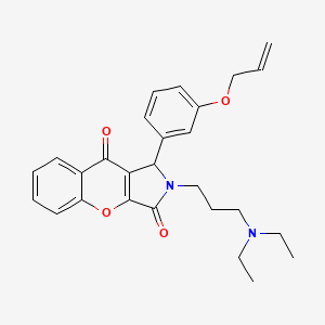 2-[3-(Diethylamino)propyl]-1-[3-(prop-2-en-1-yloxy)phenyl]-1,2-dihydrochromeno[2,3-c]pyrrole-3,9-dione