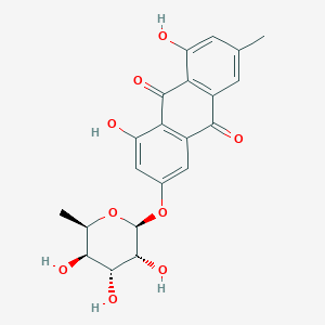 molecular formula C21H20O9 B15391992 1,8-dihydroxy-3-methyl-6-[(2S,3R,4R,5R,6R)-3,4,5-trihydroxy-6-methyloxan-2-yl]oxyanthracene-9,10-dione 