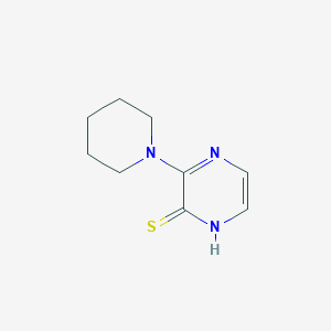 molecular formula C9H13N3S B15392074 3-(piperidin-1-yl)pyrazine-2(1H)-thione 