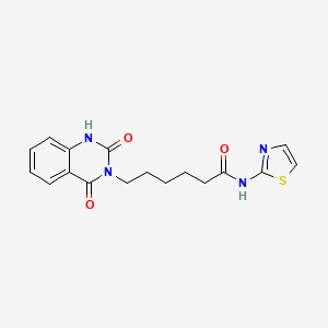 6-(2-hydroxy-4-oxoquinazolin-3(4H)-yl)-N-(1,3-thiazol-2-yl)hexanamide