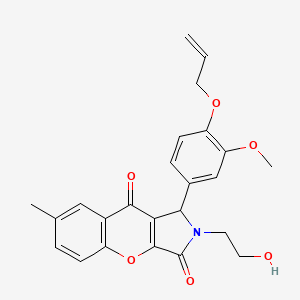 2-(2-Hydroxyethyl)-1-[3-methoxy-4-(prop-2-en-1-yloxy)phenyl]-7-methyl-1,2-dihydrochromeno[2,3-c]pyrrole-3,9-dione