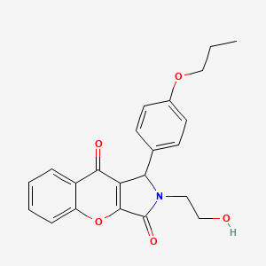 2-(2-Hydroxyethyl)-1-(4-propoxyphenyl)-1,2-dihydrochromeno[2,3-c]pyrrole-3,9-dione