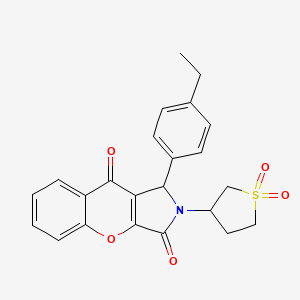 2-(1,1-Dioxidotetrahydrothiophen-3-yl)-1-(4-ethylphenyl)-1,2-dihydrochromeno[2,3-c]pyrrole-3,9-dione