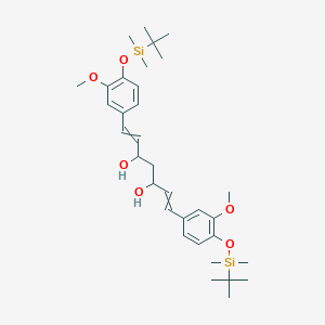 molecular formula C33H52O6Si2 B15392282 Di-(O-tert-Butyl-dimethylsilyl)3,5-Dihydroxycurcumin 